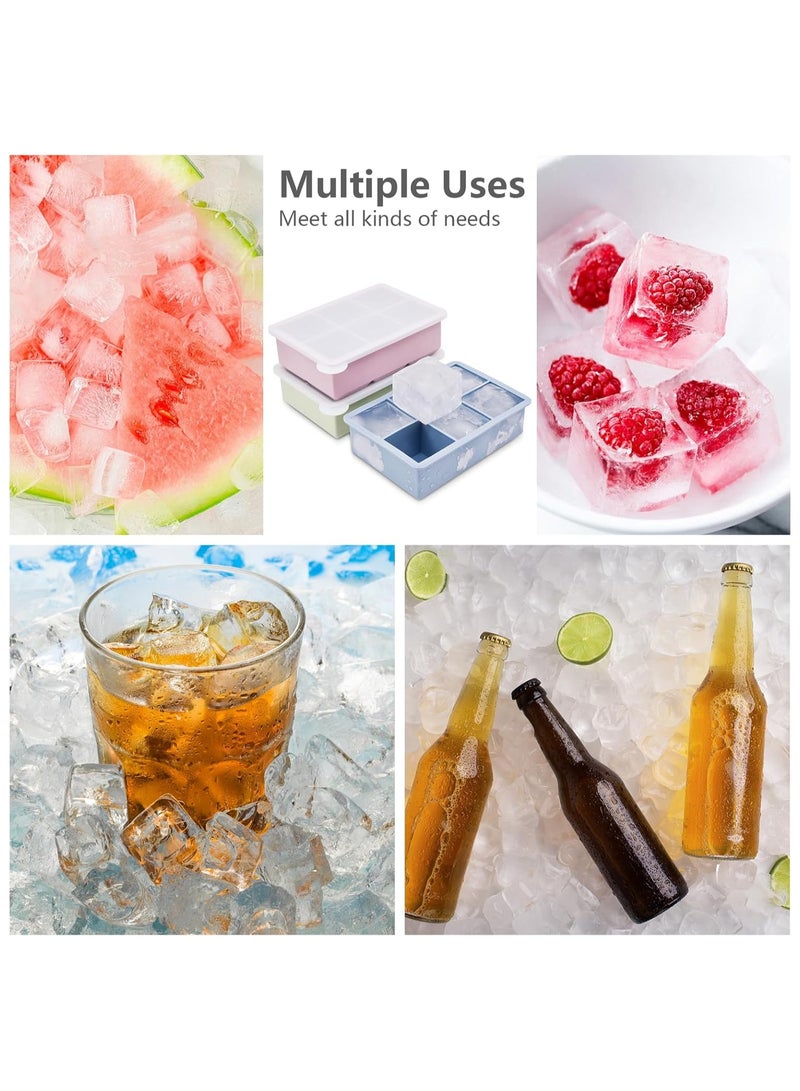 MARK STORE Ice Cube Tray with Silicone Leak - Proof, BPA Free, Flexible & Stackable Square Molds for Whiskey, Cocktails & Chilled Drinks  - Image 5