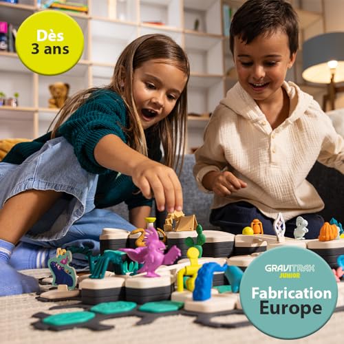 Gravitrax Ravensburger GraviTrax Junior Starter Set L Ice Marble Run STEM and Construction Toys for Kids Age 3 Years Up Kids Gifts - Image 5