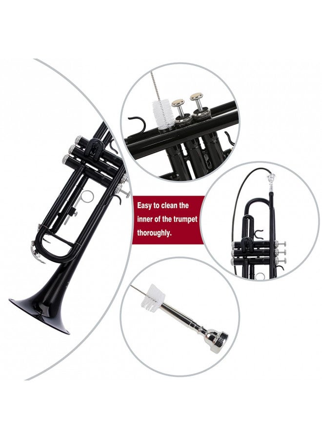 GLORY ESTD. 1962 Glory Bb Trumpet - Trumpets for Beginner or Advanced Student with Case, pair of gloves-Black  - Image 1