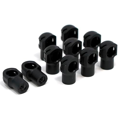 Redline Tuning Gas Strut End Fittings for 10mm Ball-Stud (10 Pack) - Black M6 Female Thread - Gas Spring Strut Lift Support Sockets RT-60-00006 (10) - Image 3