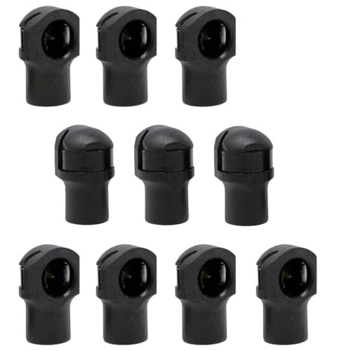 Redline Tuning Gas Strut End Fittings for 10mm Ball-Stud (10 Pack) - Black M6 Female Thread - Gas Spring Strut Lift Support Sockets RT-60-00006 (10) - Image 1