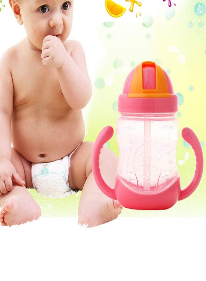 LAFILLETTE Beautiful Design and Attractive Color Kids Soft Straw Insulated Juice Sipper Training Cup with Handles - Image 2
