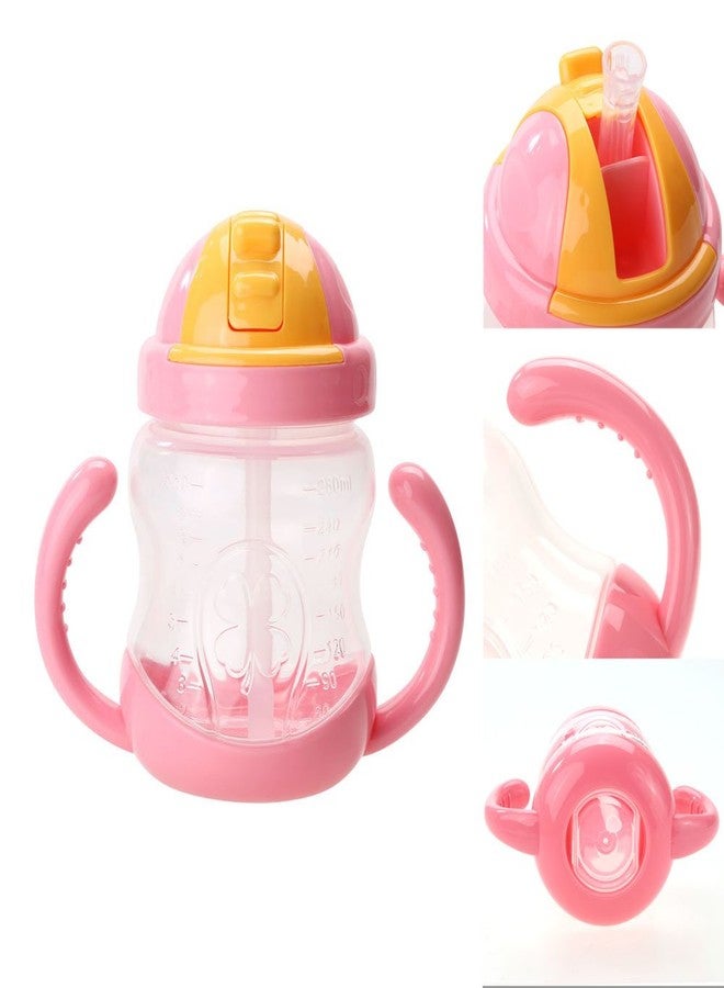 LAFILLETTE Beautiful Design and Attractive Color Kids Soft Straw Insulated Juice Sipper Training Cup with Handles - Image 5