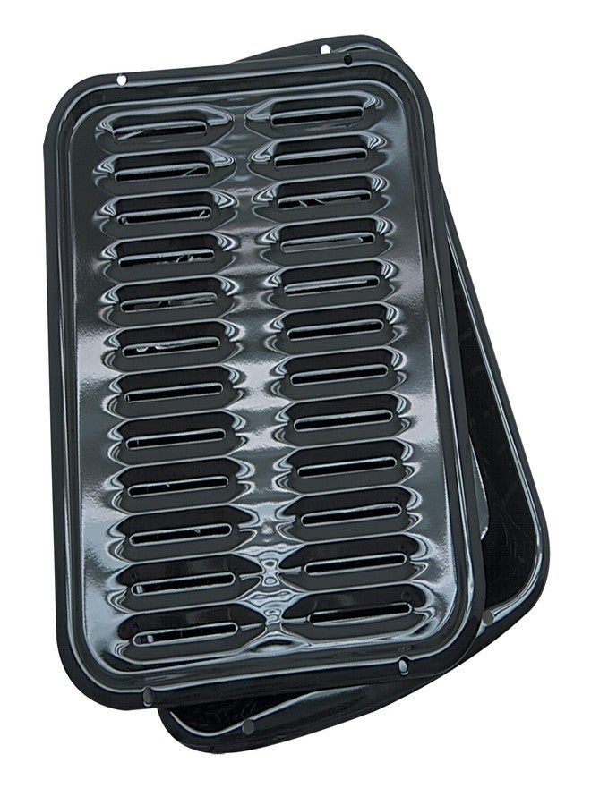 Range Kleen BP102X 2 Piece Heavy Duty Porcelain Air Fry, Bake and Broil Pan - Image 3