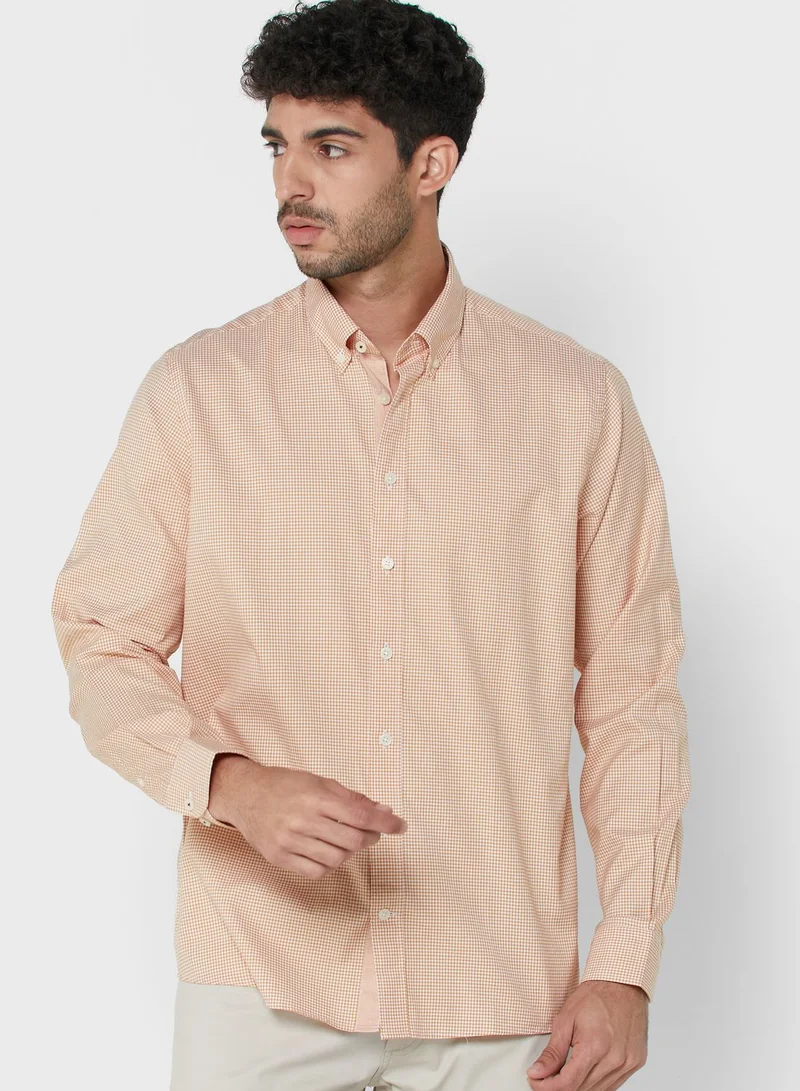 Hackett Checked Slim Fit Shirt
