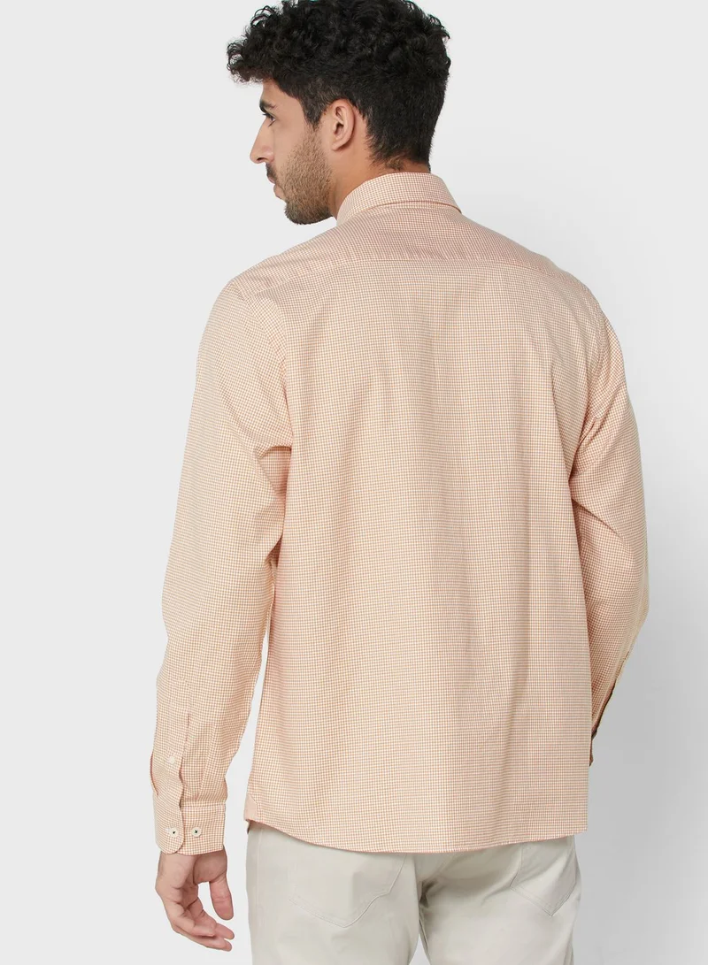 Hackett Checked Slim Fit Shirt