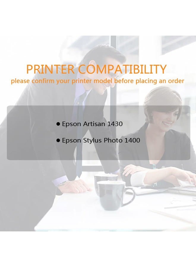 Run Star 2 Packs 79 T079 Light Magenta Remanufactured Ink Cartridge Replacement for Epson 79 T079 use for Epson Artisan 1430 Stylus Photo 1400 Printer (2 Light Magenta) - Image 2