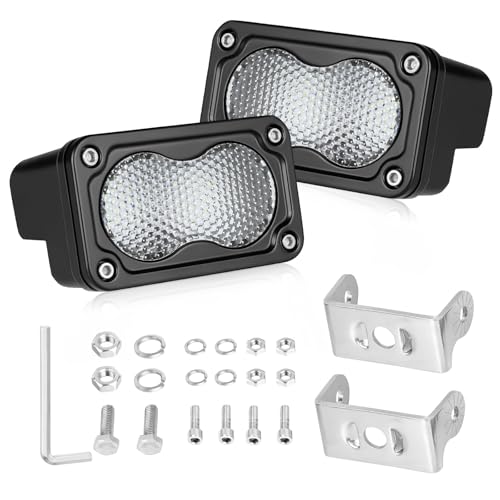 AKD Part Diffused LED Pods AKD Part 2Pcs 3 40W CREE LED Auxiliary Work Light Pods Scene Lights Ditch Camper Fishing Area Lights for Trucks Pickup Camper Tractor Trailer UTV SUV Boat - Image 1