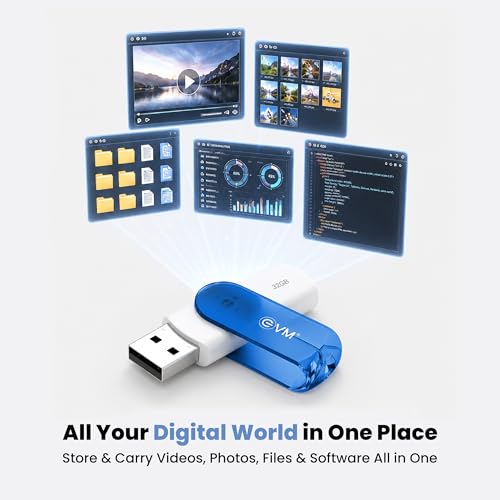 EVM EnStick 32GB USB 3.2 Gen 1 High-Speed Pendrive | Superfast 100MB/s Read | Premium Durable Metal Body | Plug & Play Laptop Desktop Smart TV Car Stereo | 10 Years Warranty (EVMPDA3.2/32GB) - Image 4