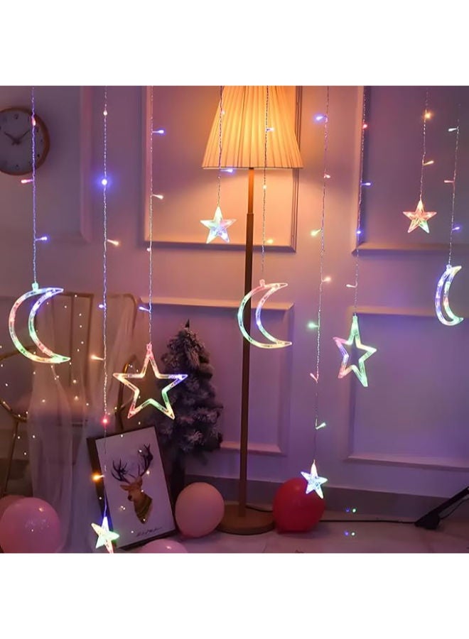 3.5m Star Moon Curtain String Light - Image 3