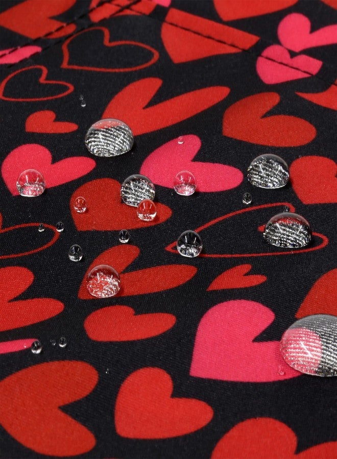 Plum Hill Red Hearts Valentine Half Waist Apron With 3 Pockets Waterproof 100% Polyester Cocktail Aprons for Waitresses Servers Bartenders Vendors - Image 4