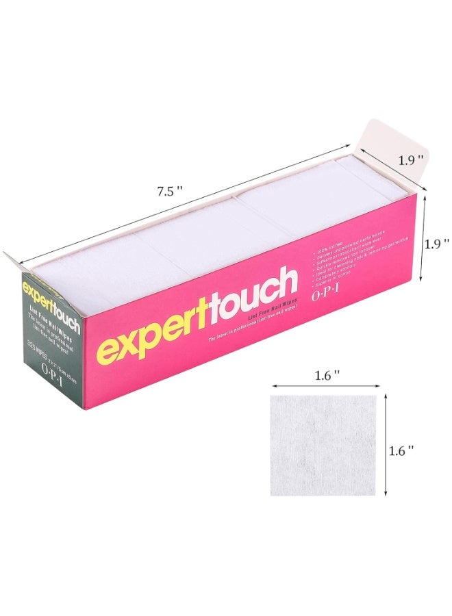 OPI Expert Touch Professional Lint-Free Nail Wipes, White, 650 Pieces - Image 1
