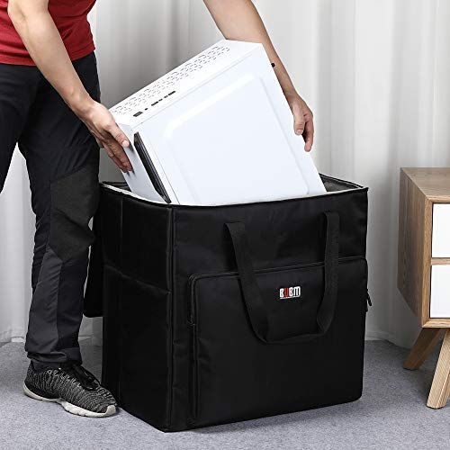 Buwico Desktop PC Computer Travel Storage Carrying Case Bag for Computer Main Processor Case, Monitor, Keyboard and Accessories - Image 2