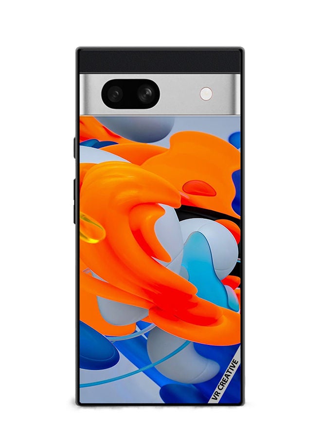 Protective Case Cover For Google Pixel 7a Design Multicolour