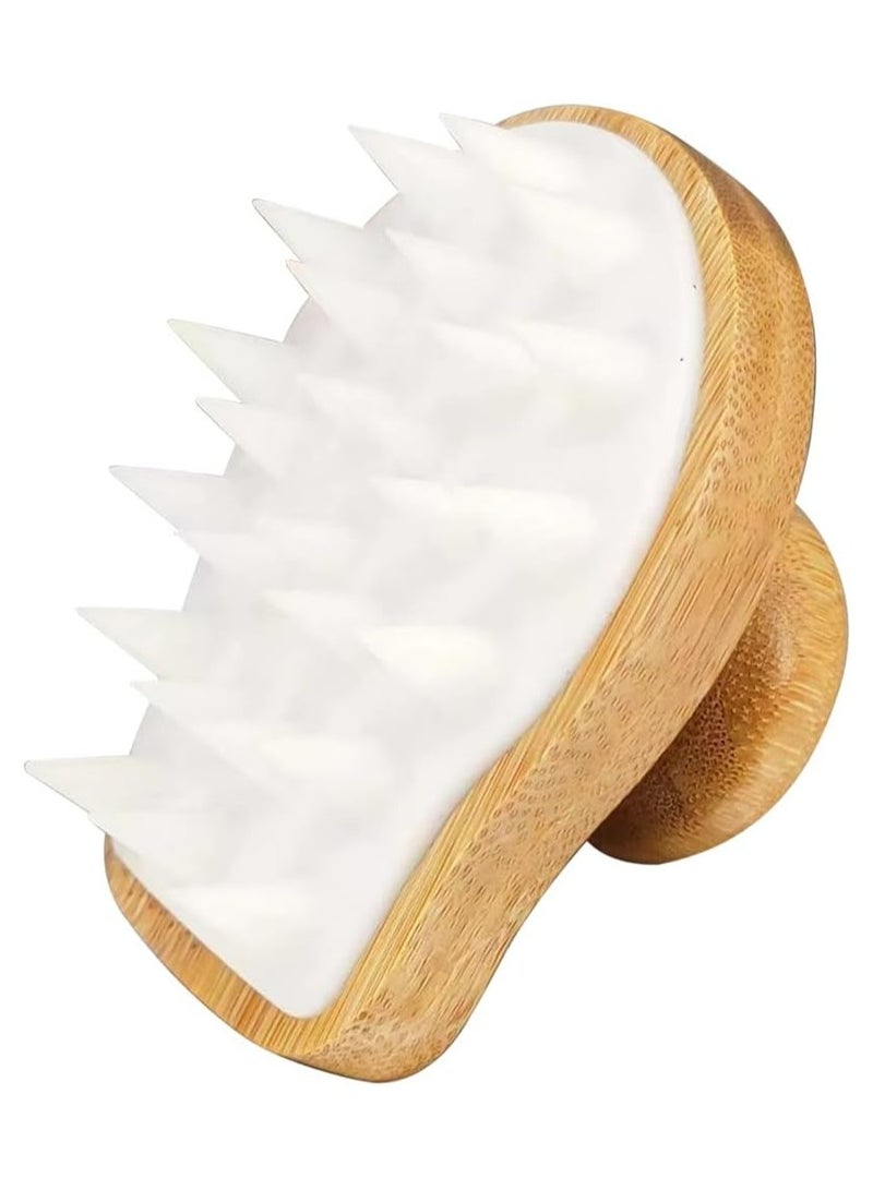 أوزيغالور فرشاة تدليك فروة الرأس للشامبو، شعيرات سيليكون ناعمة للعناية بالشعر والرأس - Image 1