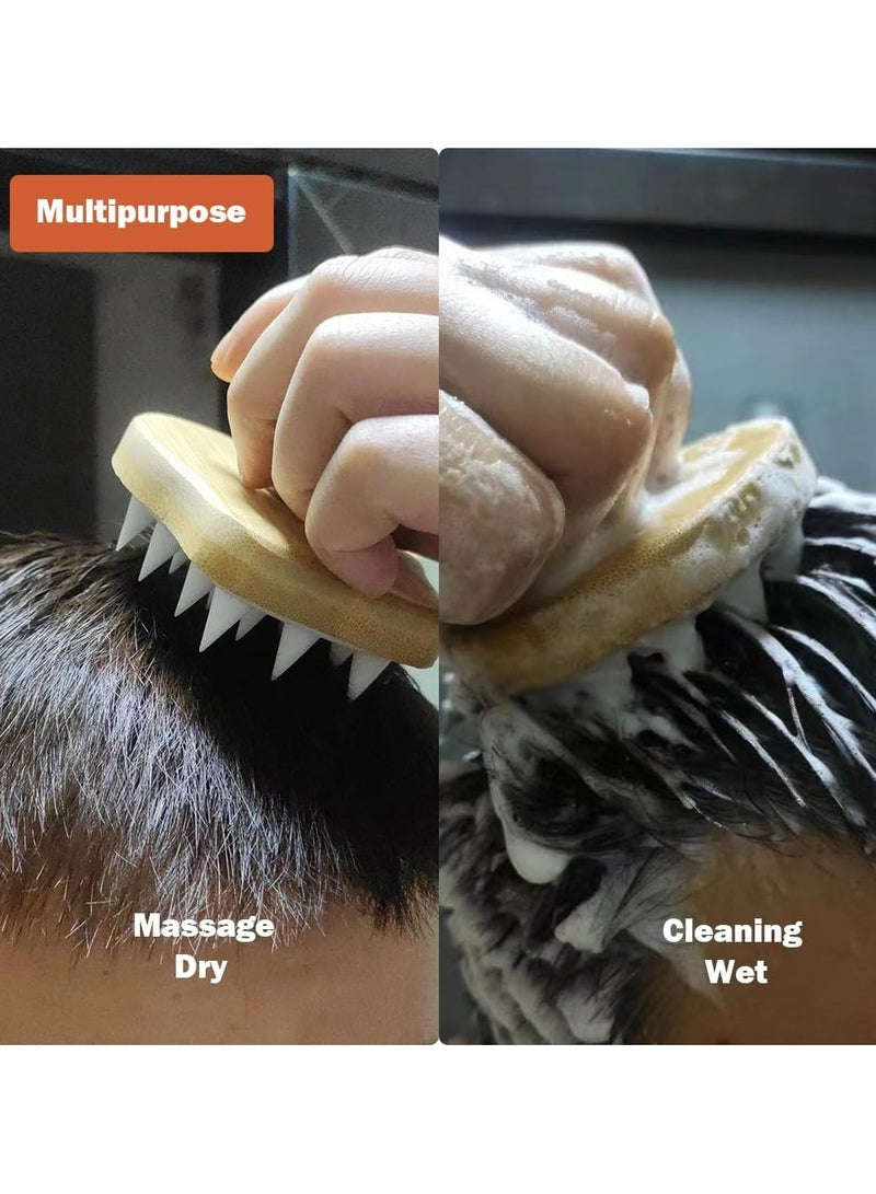 أوزيغالور فرشاة تدليك فروة الرأس للشامبو، شعيرات سيليكون ناعمة للعناية بالشعر والرأس - Image 4