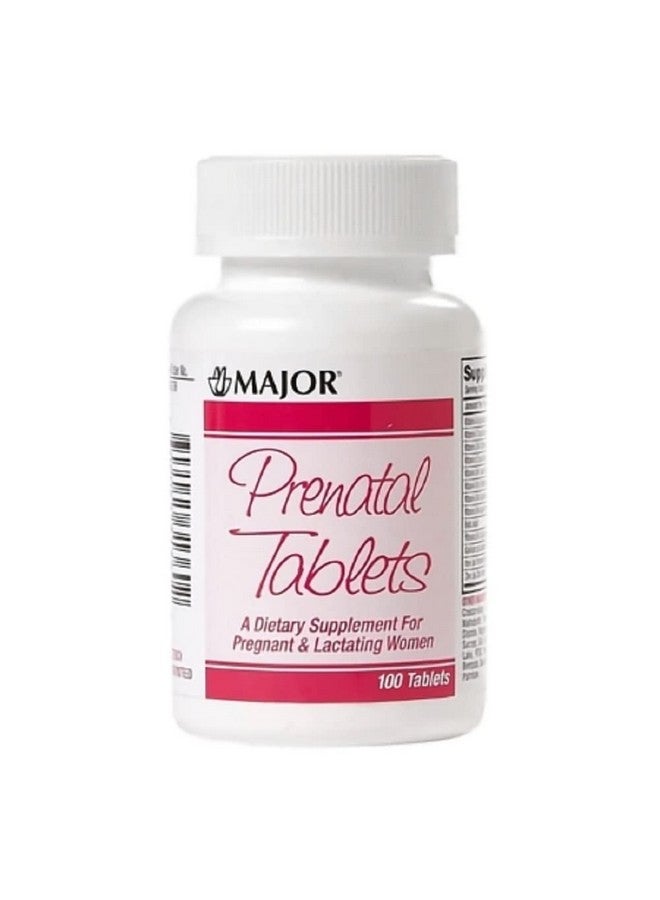 Major Pharmaceuticals Major Prenatal Tabs Ascorbic Acid 100 Mg 30 Tablets Upc 309045313466 - Image 1
