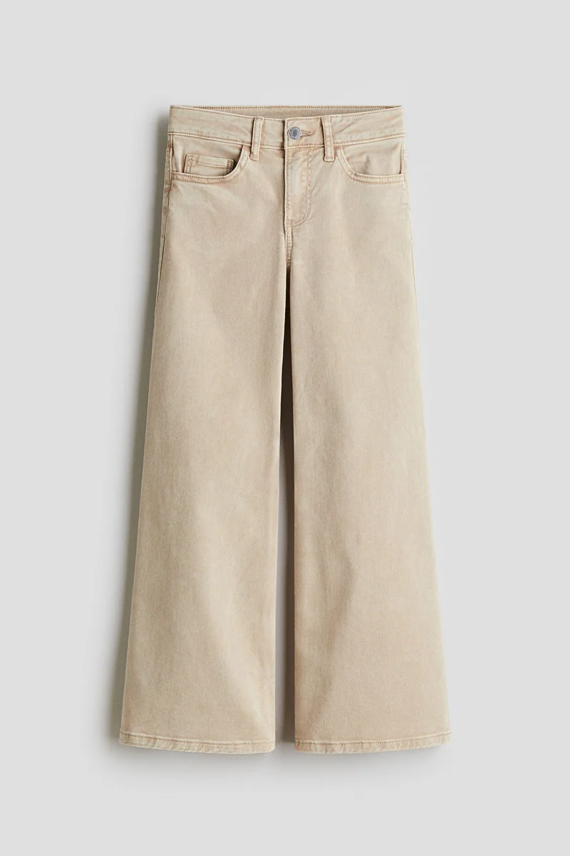 H&M Wide leg twill trousers