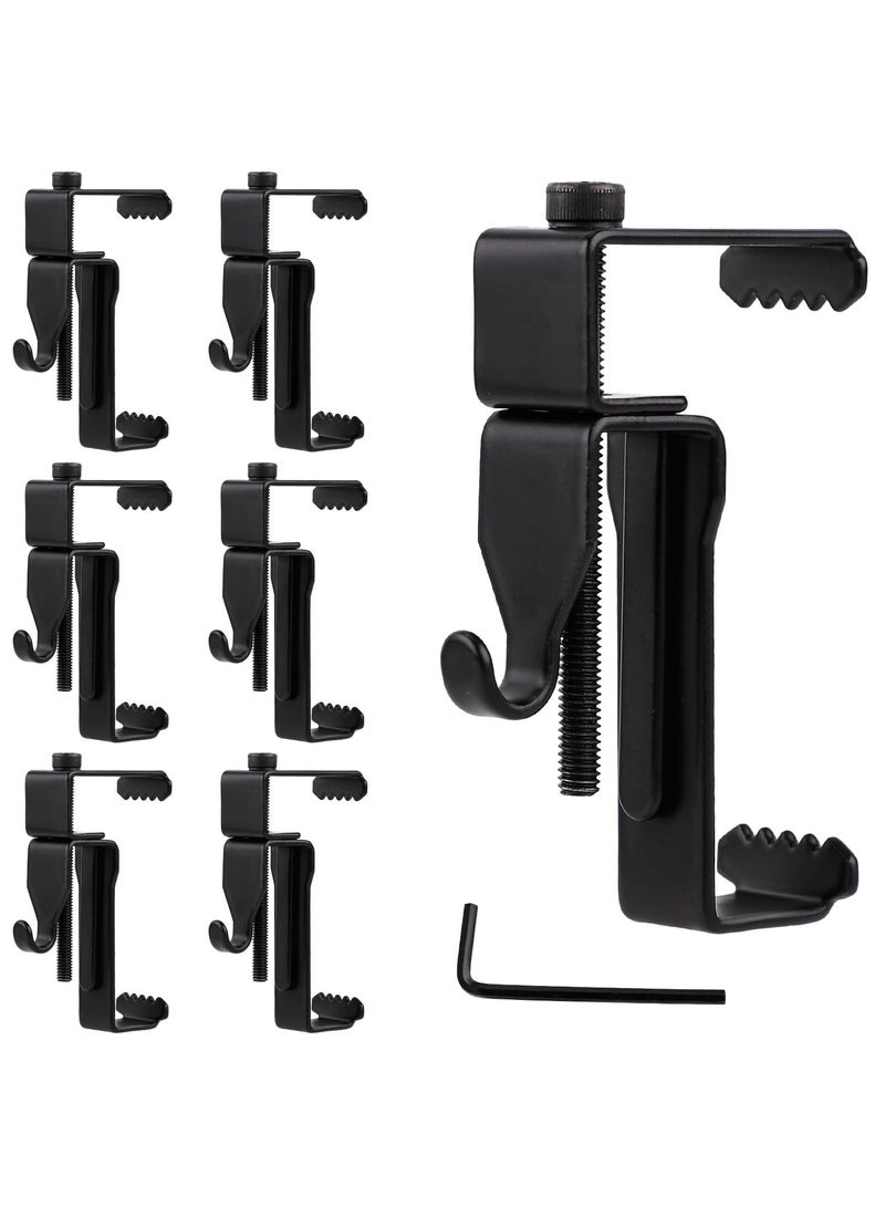 SOLARAE Stainless Steel Brick Wall Clips, Brick Hook Clamps Brick Hooks Brick Hangers Brick Clamps Brick Clips, No Drilling Brick Wall Hangers for Indoor Outdoor, No Nails and Drilling Required (6pcs) - Image 1