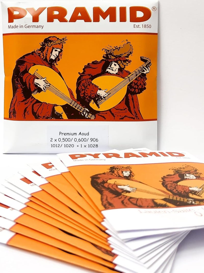 Pyramid Premium Aoud Strings - Made in Germany, 2x0.500/0.600/906, 1012/1020 + 1x1028 - Image 1