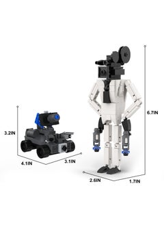 Y&D Skibidi Toilet Man Toy Building Blocks 261 PCS Restore Team Toy Ideas Toys Battle Horror Game Model Ideas Toys Gifts for Adult & Kids 