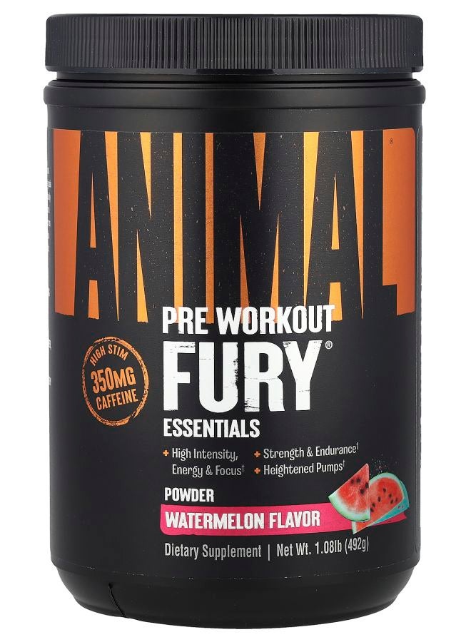 ANIMAL Fury® Essentials Pre Workout Watermelon 1.08 lb (492 g) - Image 1