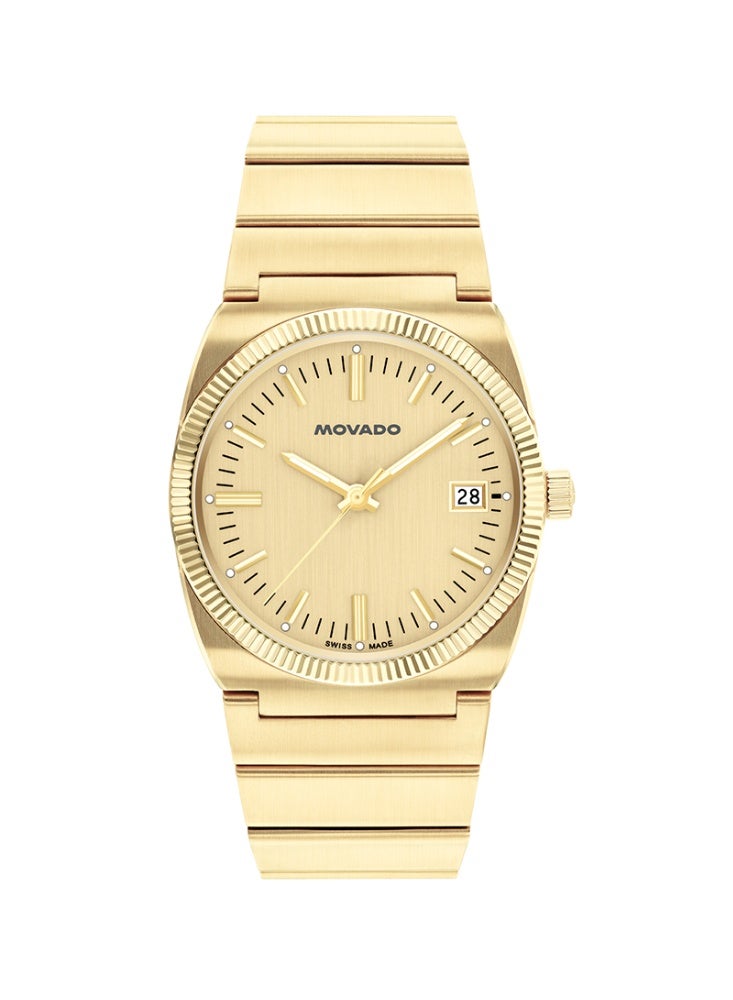 MOVADO BOLD Movado Heritage Ondoplan Watch Pale Gold Dial 3650217 - Image 1