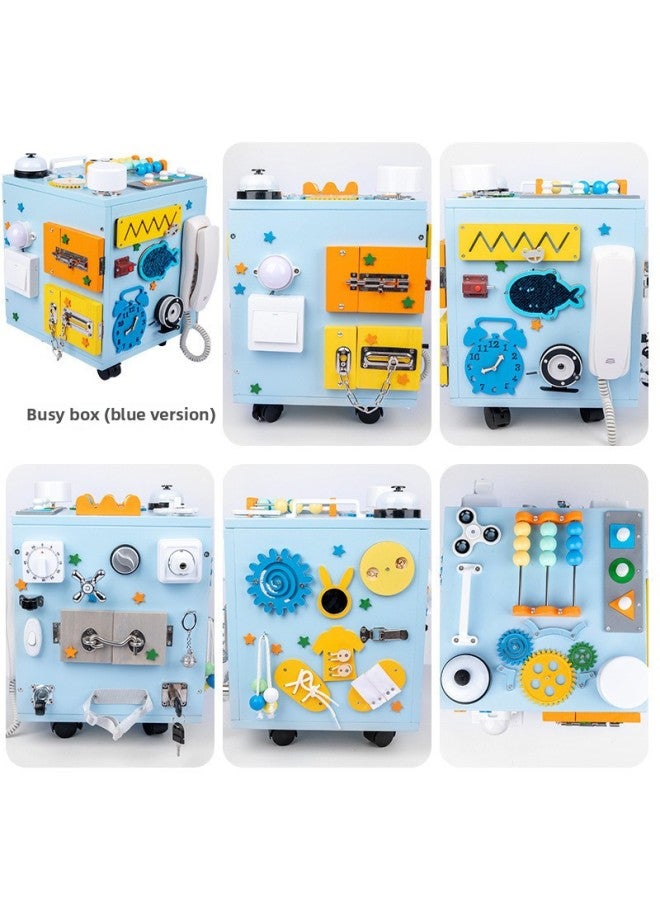 Montessori Montessori Busy House Children's Early Childhood Educational Multifunctional Treasure Box Unlock Wooden Toy-Color:Unlock Box  - Image 4