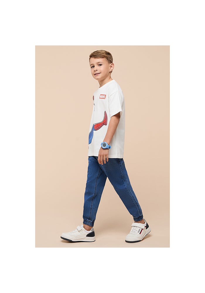 R&B Washed Jogger Jeans with Drawstring Waist - Image 2