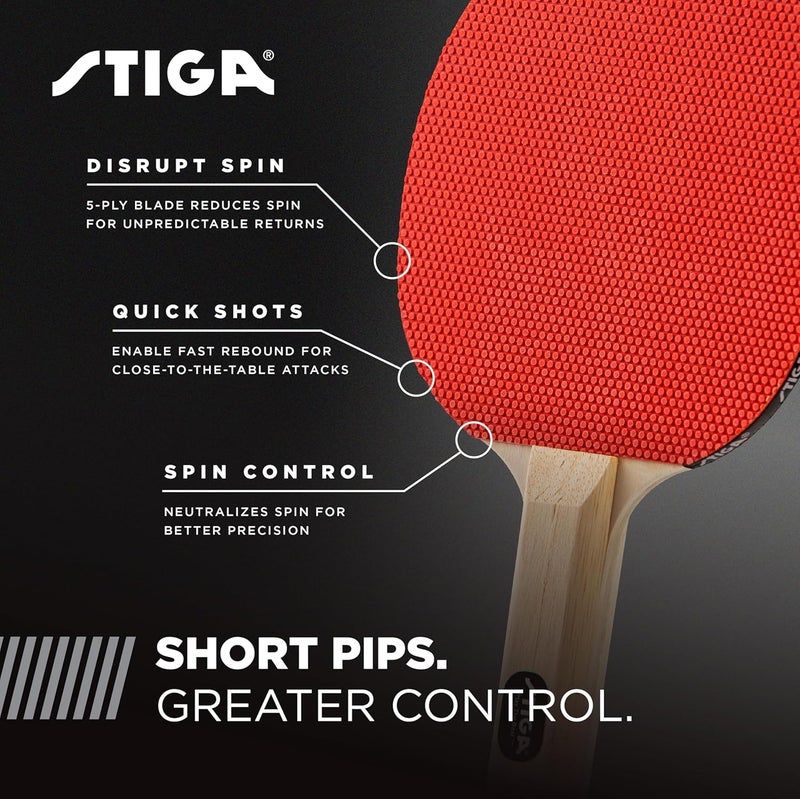 Stiga طقم بينغ بونغ كلاسيكي للاعبين 2 و 4 - مضارب تنس الطاولة - Image 3