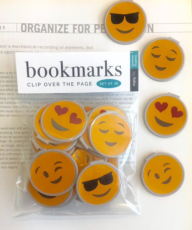 Folio "Clip Over The Page" Bookmarks - Set of 30 - Whimsical Bookish Quotes Bulk Bookmarks for Kids Girls Boys Teens. Perfect for Gifts - Student Incentives – Birthday Party Favors – Reading Incentives - Image 3