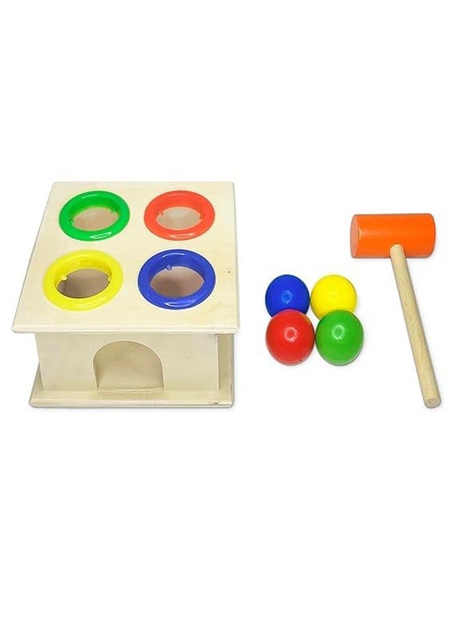 Kafron Wooden Hammer Ball Toy for Toddlers - Pounding Bench Game with Mallet, Montessori Fine Motor Skill Toy for Kids Age 2+, Educational Wooden Toy for Boys & Girls, Preschool Learning Set - Image 4