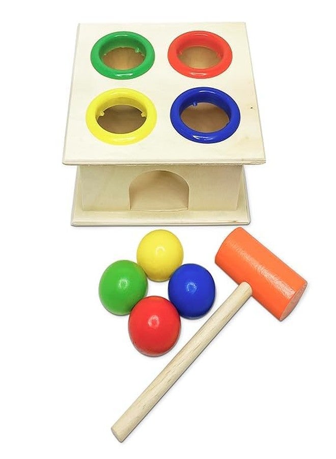 Kafron Wooden Hammer Ball Toy for Toddlers - Pounding Bench Game with Mallet, Montessori Fine Motor Skill Toy for Kids Age 2+, Educational Wooden Toy for Boys & Girls, Preschool Learning Set - Image 5