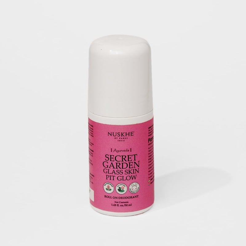 Nuskhe By Paras NUSKHE BY PARAS  Secret Garden Glass Skin Pit Glow RollOn Floral Deo  50ml unisex - Image 1