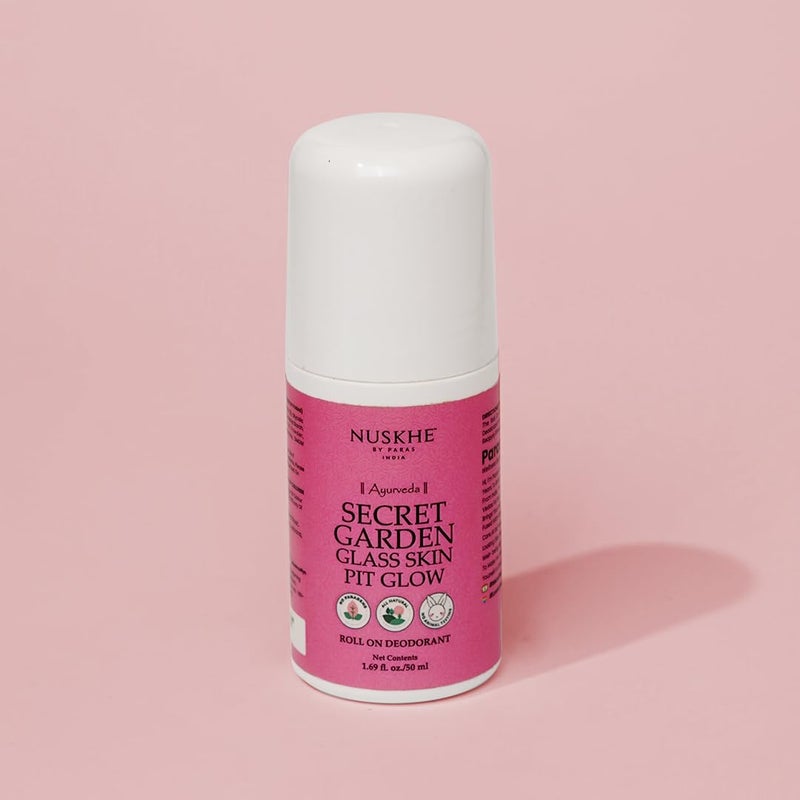 Nuskhe By Paras NUSKHE BY PARAS  Secret Garden Glass Skin Pit Glow RollOn Floral Deo  50ml unisex - Image 2