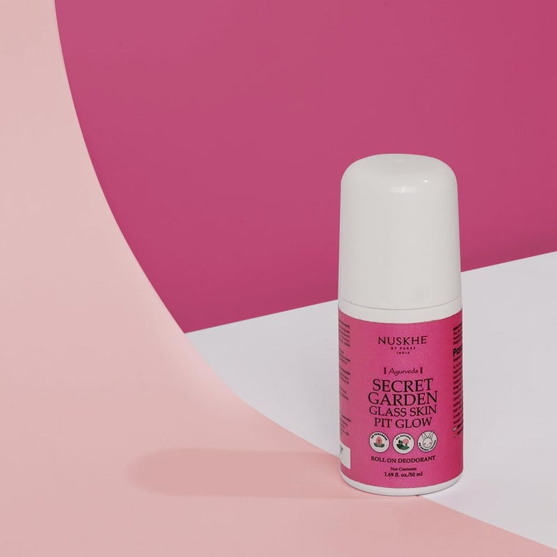 Nuskhe By Paras NUSKHE BY PARAS  Secret Garden Glass Skin Pit Glow RollOn Floral Deo  50ml unisex - Image 4