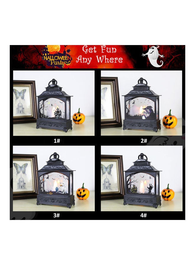 نيبمينينت مصباح على شكل هيكل عظمي للمدفأة للهالوين ويعمل بدون بطارية أسود 19*5.5*13.8سم - Image 4