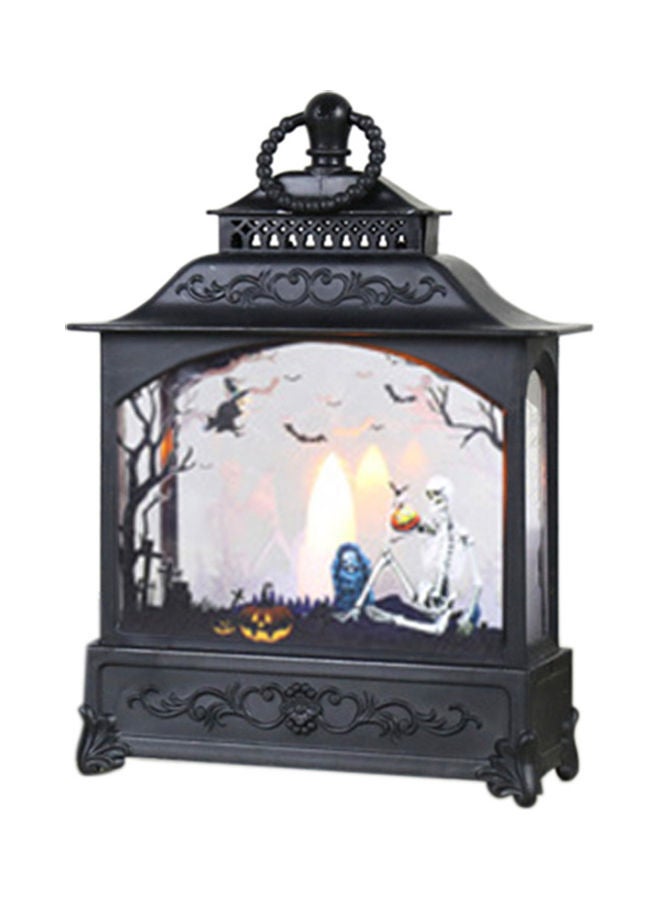 نيبمينينت مصباح على شكل هيكل عظمي للمدفأة للهالوين ويعمل بدون بطارية أسود 19*5.5*13.8سم - Image 1