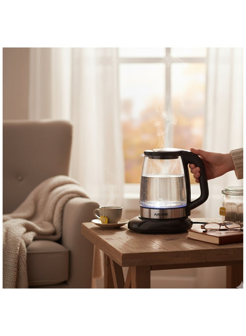 أريون غلاية كهربائية زجاجية من أريون سعة 2.2 لتر AR-1224 - Image 3