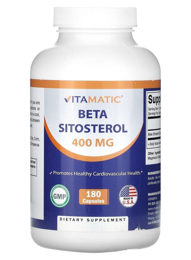 Vitamatic Beta Sitosterol 400 mg 180 Capsules