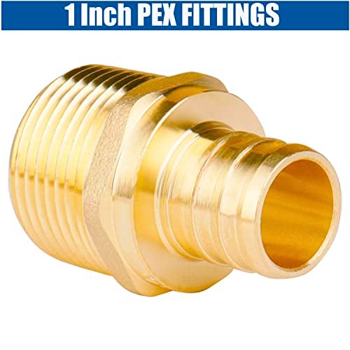 WHK 6 PACK PEX-B 1 inch X 1 Inch Male NPT (MNPT) Adapter Crimp Pex Fittings - Image 5