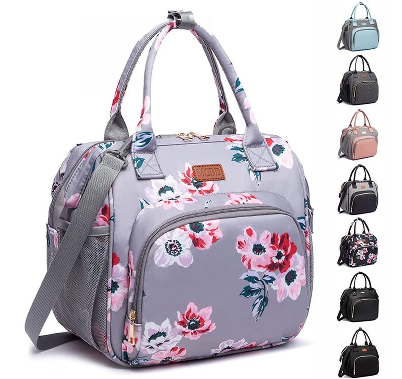 MCBD Lunch bags Insulated Lunch Box for Women Men2 Carrying Way Large Tote BagLeakproof Reusable Cooler Backpack with Adjustable Shoulder Strap for Office Picnic Beach 