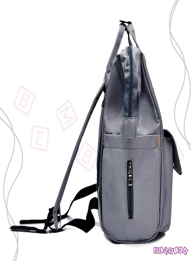 BEMBIKA Diaper Bags for Mom and Dad, Diaper Bags for mom and Baby, Mummy Bag for Multi-Function Waterproof and Large Capacity (Bear Grey) - Image 5