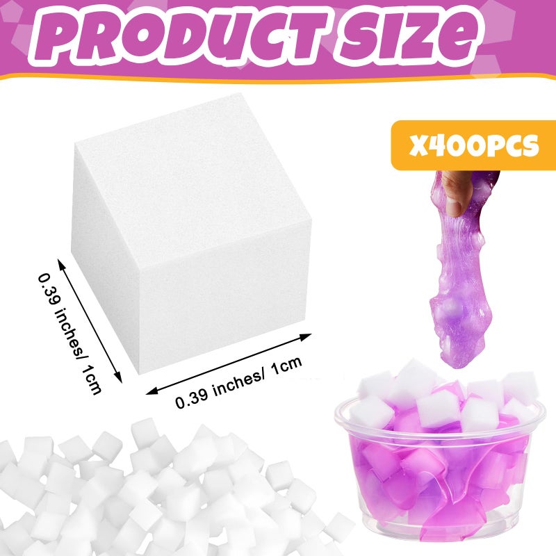 Junkin 400 Pcs Jelly Cubes Charms Accessories for Boys and Girls, DIY Art Crafts - Image 2