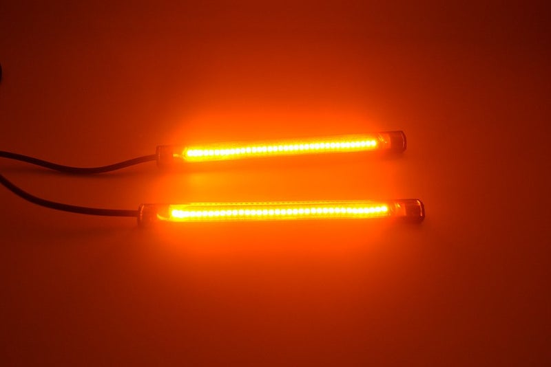 NBWDY 2Pcs 6in 3528 PVC Amber Led Strip 36LED Motorcycle Turn Signal Light Tail Light Flexible LED Strip Light Universal for Motorcycle ATV UTV SUV Golf Cart Car Snowmobile - Image 4