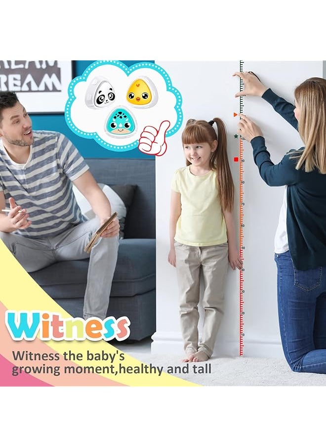 3 Pcs Kids Jump Trainer With 3 Growth Chart Touch High Jump Counter With 1 30 Number Voice Broadcast Wall Vertical Ruler For Training Bounce And Promoting Height Growth Yellow White Blue