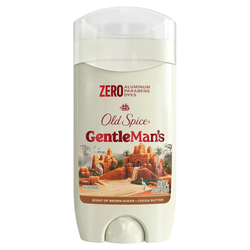 Old Spice GentleMans Aluminum Free Dry Feel Deodorant for Men 247 Lasting Freshness Gentle on Skin with Skin Conditioners Brown Sugar Cocoa Butter Scent 30 oz - Image 3