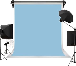 Kate 10ftÃƒâ€”12ft Solid Light Blue Backdrop Portrait Photography Background for Photography Studio Children and - Image 1