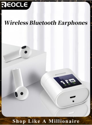 Wireless Earbuds Bluetooth Earbuds with High Definition Display Screen Wireless Charging Case Portable Earphones Adaptive Noise Cancelling to Ears & Environment - pzsku/Z9EBA3E176757C41F71F4Z/45/_/1734146659/986fc353-ac52-4aa6-af5d-10ba9bb2454d