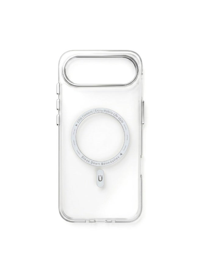 FIFTH ELEMENT CRYSTA Anti-Yellowing MagSafe Clear Case for iPhone 17 Air, Slim Shockproof Design with Raised Screen & Camera Edges – Transparent - Image 2